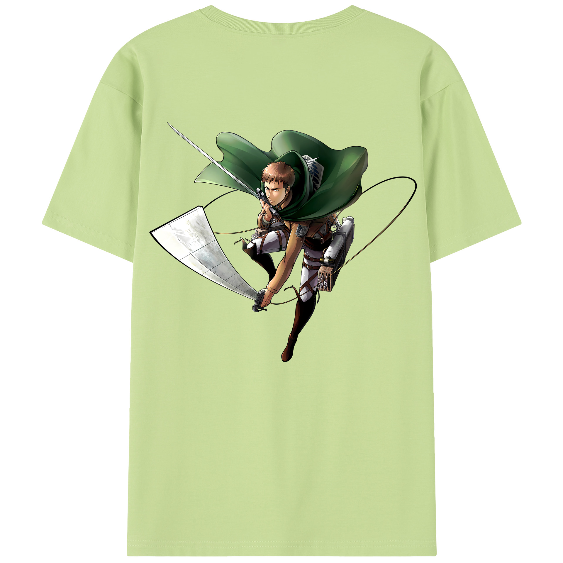 （画像用） 進撃の巨人 Attack on Titan 綿100％半袖Tシャツ（背面プリント）